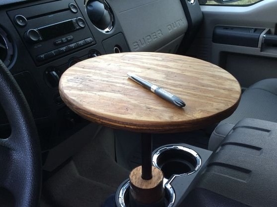 Homemade car mini table