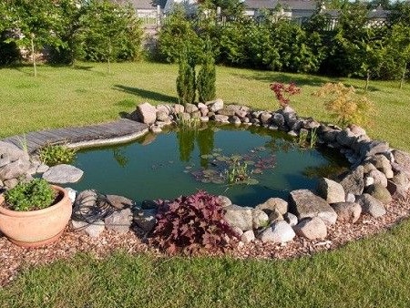 Do-it-yourself rybník na pozemku