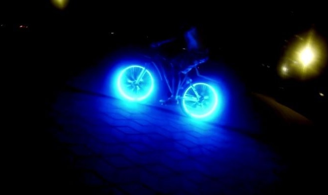 LED dviračių lemputė
