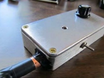 Geigerzähler auf einer Fotodiode