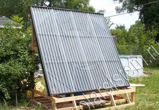 How to make a large solar collector from a pex pipe
