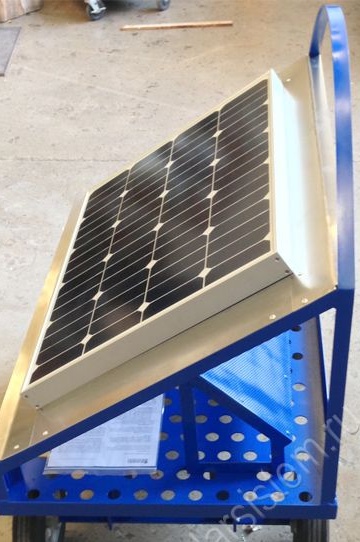 Estación móvil de energía solar