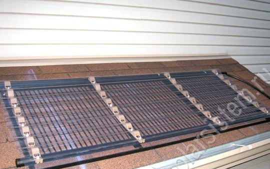 Coletor solar com trocador de calor de cobre