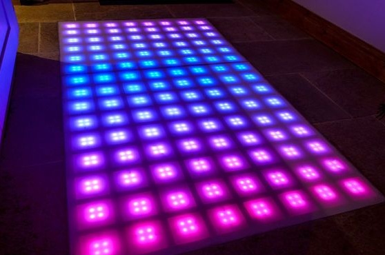 Piso de discoteca LED no Arduino