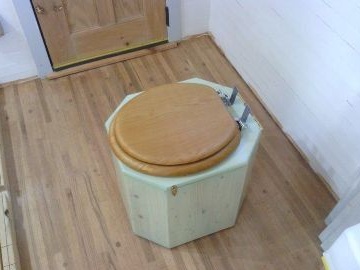 DIY kompozit fából készült WC