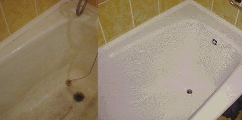 The old bath is like new! Restoring an old bath