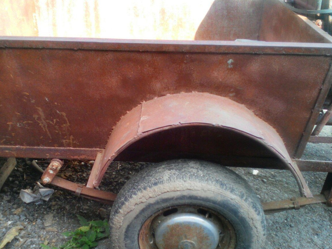 DIY trailer for walk-behind tractor