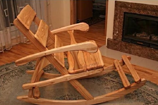 Homemade rocking chair