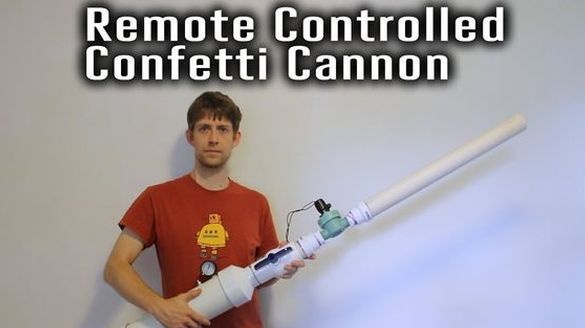 Confetti Gun s diaľkovým ovládaním