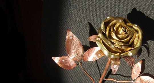 DIY metal flower