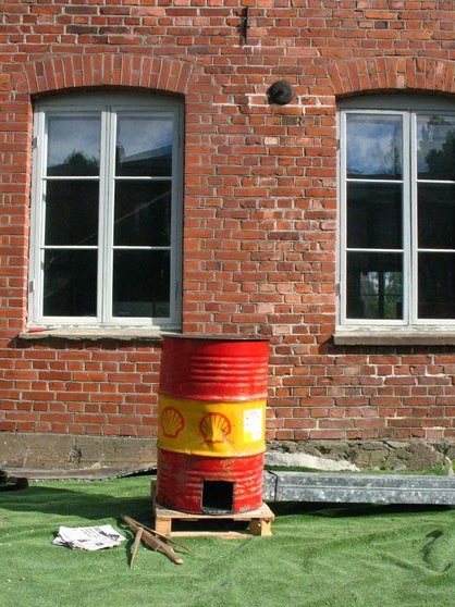 Outdoor Barrel Rocket Oven