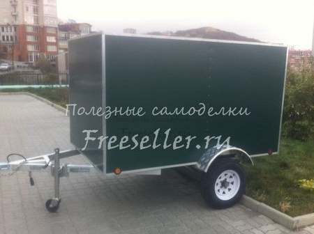 Do-it-yourself freight van batay sa isang light trailer
