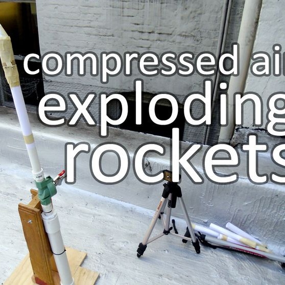 Installation zum Abschuss von Raketen in Druckluft