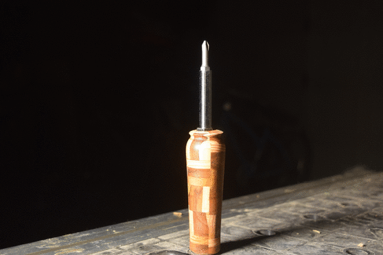 Wooden screwdriver handle