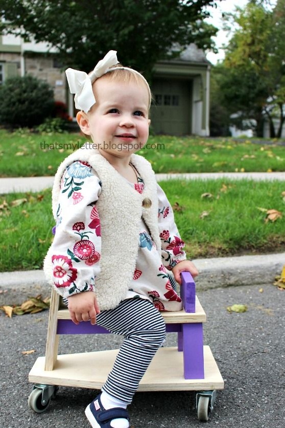 Drveni skuter za dijete