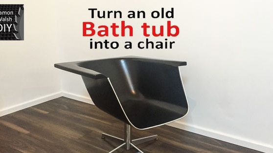 Cách làm ghế từ bồn tắm cũ