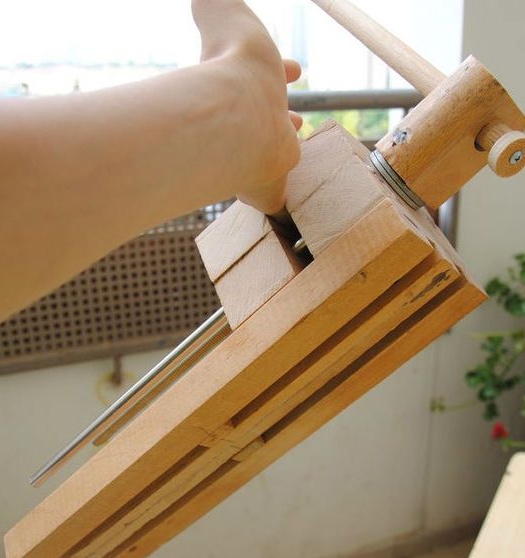 Zeer eenvoudige houten bankschroef