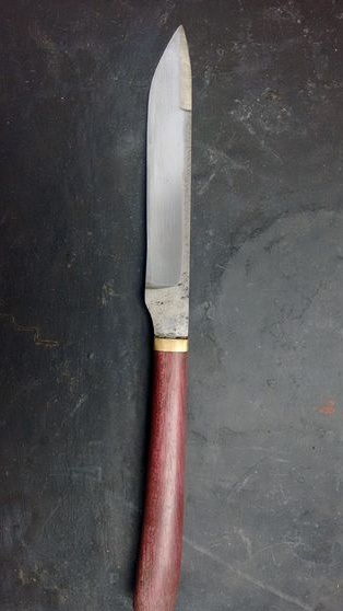 Un ganivet fiable d’un fitxer (sense tractament tèrmic, eines senzilles)
