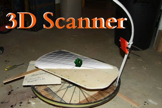Scanner 3D da smartphone e ruota di bicicletta