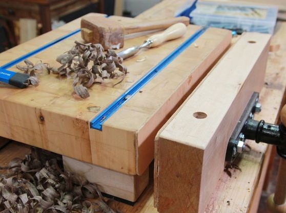Small carpentry workbench