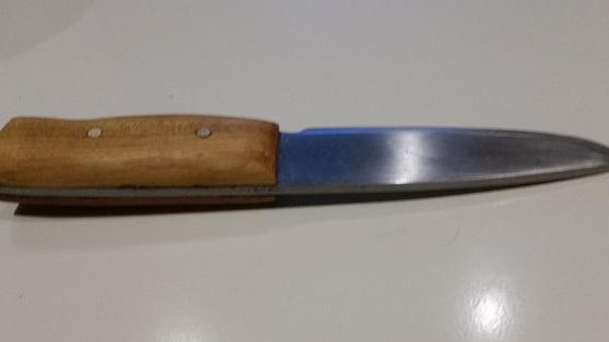 Изработка на нож от стари градински ножици (без термична обработка)