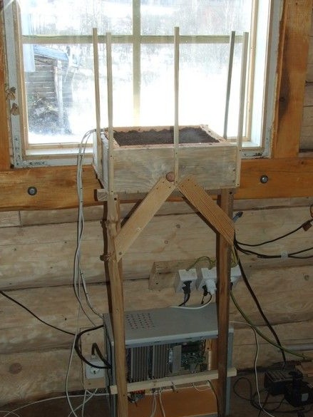Un esperimento sul riscaldamento elettrico del terreno durante la coltivazione di piantine e il dispositivo di riscaldamento per esso