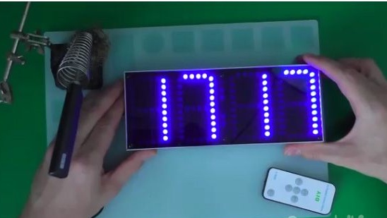 LED watch with remote control