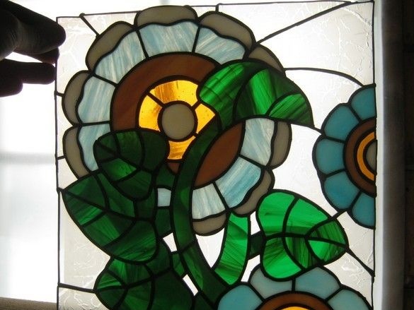 Lampeskærm til vægmonteret skuffe - Tiffanys farvet glasvindue