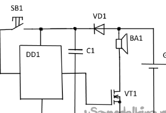 Modifierad krets med en MOSFET-transistor