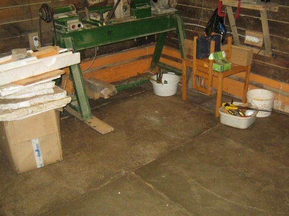 Podlahové betónové potery v dielni