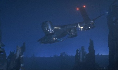 Hunter-Killer-vliegtuigmodel, concept rond het thema van de film Terminator