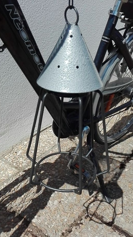 Lamp from an old kerosene lamp