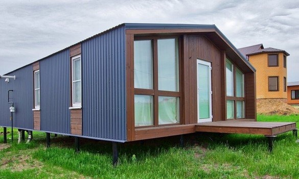 Rumah modular untuk penginapan yang santai: 55 projek