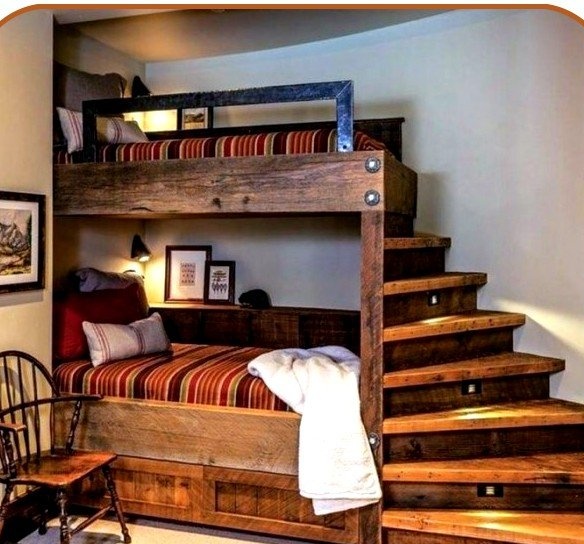 Interesting bunk bed design