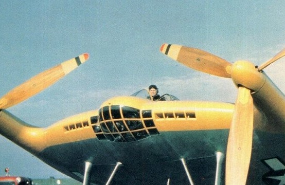 The aircraft model of the aircraft Vought V-173 