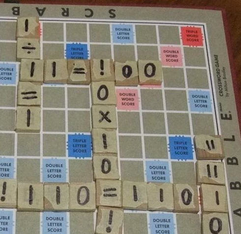 Scrabble'ı ikili sayı ifadeleriyle oynuyoruz