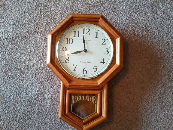 Artificial aging of a wall clock